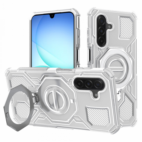 Husa pentru Samsung Galaxy A18 5G A186 / A18 4G A185 / F17 / M17 / A17 4G A175, Techsuit, Carbon Shield Pro, Alba