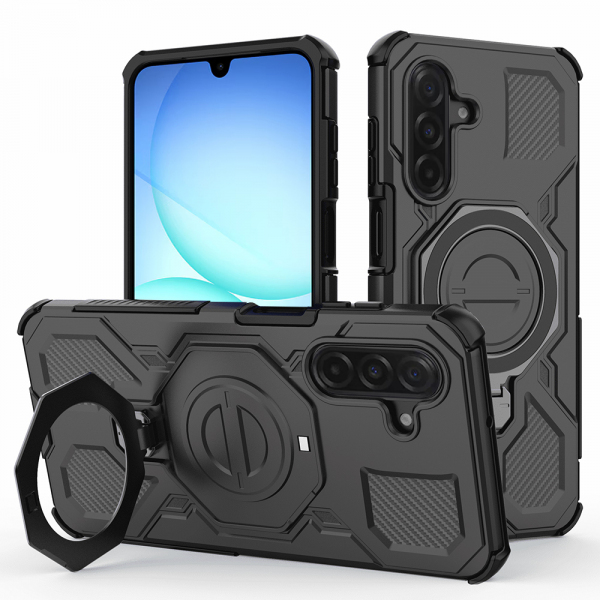 Husa pentru Samsung Galaxy A18 5G A186 / A18 4G A185 / F17 / M17 / A17 4G A175, Techsuit, Carbon Shield Pro, Neagra