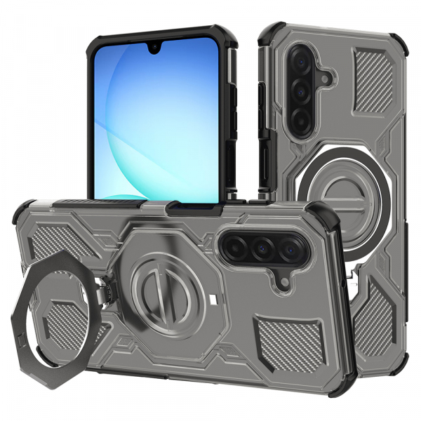 Husa pentru Samsung Galaxy A18 5G A186 / A18 4G A185 / F17 / M17 / A17 4G A175, Techsuit, Carbon Shield Pro, Fumurie