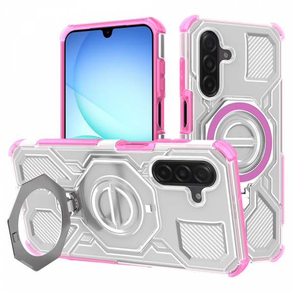 Husa pentru Samsung Galaxy A18 5G A186 / A18 4G A185 / F17 / M17 / A17 4G A175, Techsuit, Carbon Shield Pro, Roz
