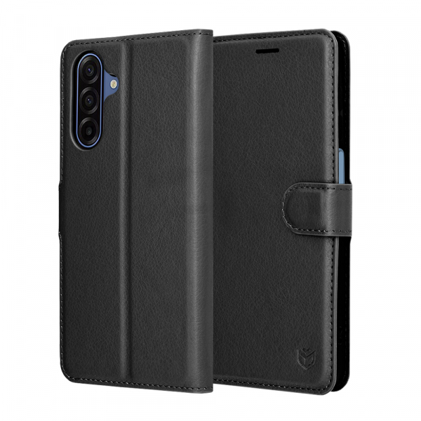Husa pentru Samsung Galaxy A18 5G A186 / A18 4G A185 / F17 / M17 / A17 4G A175, Techsuit, Leather Folio, Neagra
