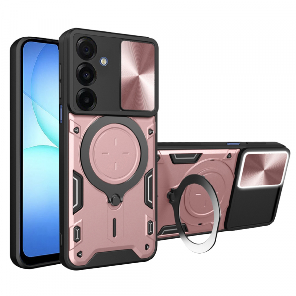 Husa pentru Samsung Galaxy A18 5G A186 / A18 4G A185 / F17 / M17 / A17 4G A175, Techsuit, CamGuard Pro, Roz Aurie