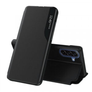Husa pentru Samsung Galaxy A18 5G A186 / A18 4G A185 / F17 / M17 / A17 4G A175, Techsuit, eFold, Neagra