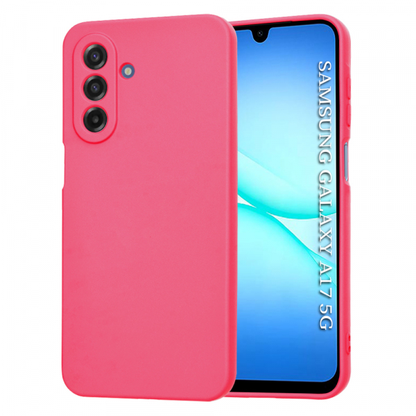 Husa pentru Samsung Galaxy A18 5G A186 / A18 4G A185 / F17 / M17 / A17 4G A175, Techsuit, SoftFlex, Roz Inchis