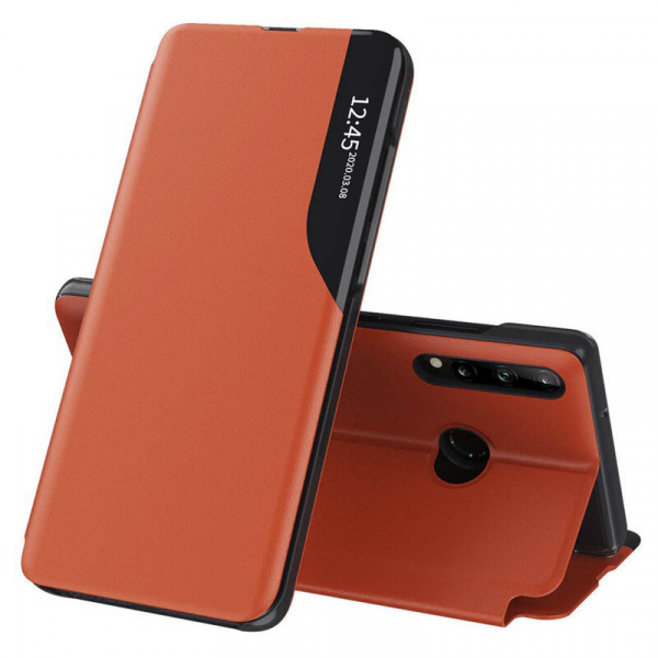 Husa pentru Samsung Galaxy A20s A207, Techsuit, eFold, Portocalie