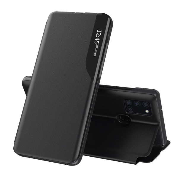 Husa pentru Samsung Galaxy A21s A217, Techsuit, eFold, Neagra