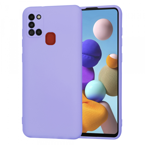 Husa pentru Samsung Galaxy A21s A217, Techsuit, SoftFlex, Mov Deschis