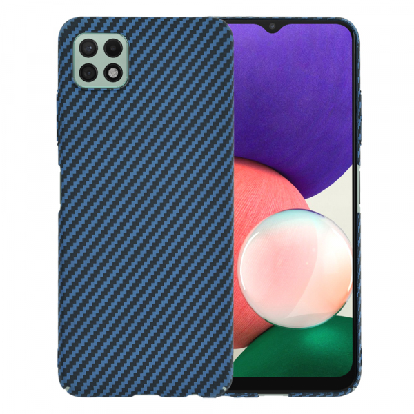 Husa pentru Samsung Galaxy A22 5G A226, Techsuit, Carbonite FiberShell, Turcoaz