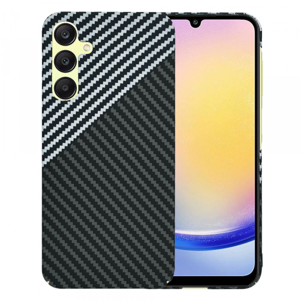 Husa pentru Samsung Galaxy A25 A256, Techsuit, Carbonite FiberShell, Neagra Gri