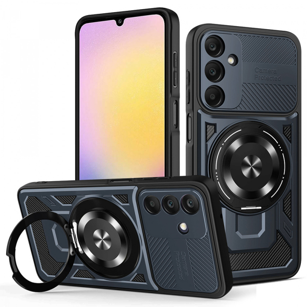 Husa pentru Samsung Galaxy A25 A256, Techsuit, RuggedCam, Albastra