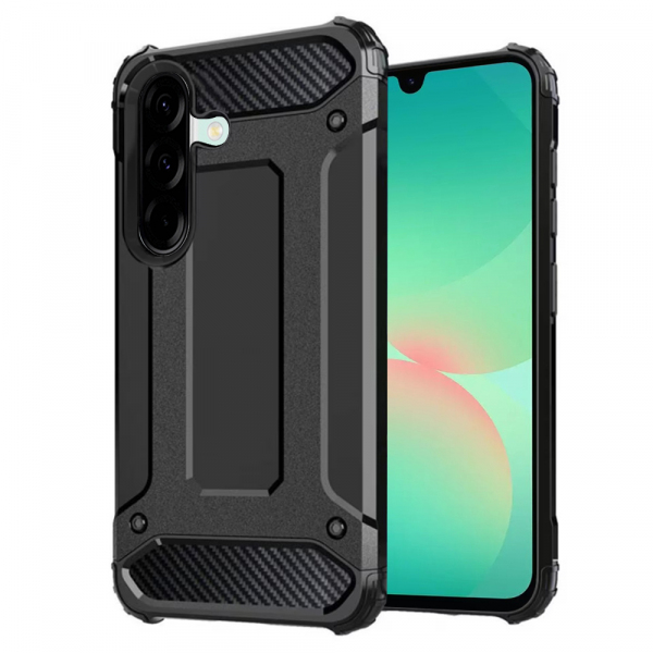 Husa pentru Samsung Galaxy A26 A266, Techsuit, Hybrid Armor, Neagra