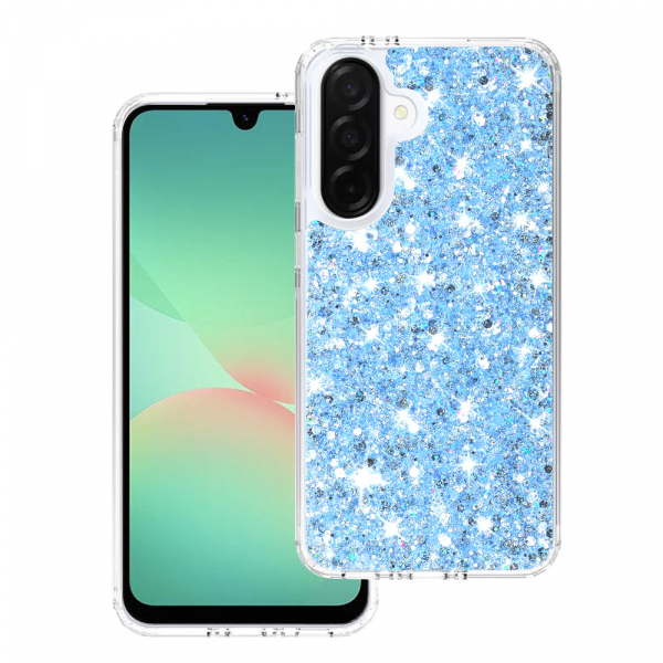 Husa pentru Samsung Galaxy A26 A266, Techsuit, Sparkly Glitter, Bleu