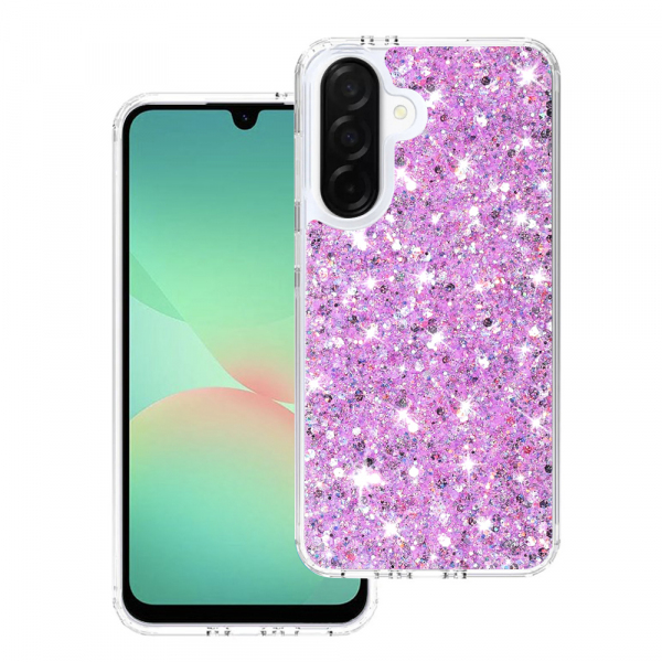 Husa pentru Samsung Galaxy A26 A266, Techsuit, Sparkly Glitter, Magenta