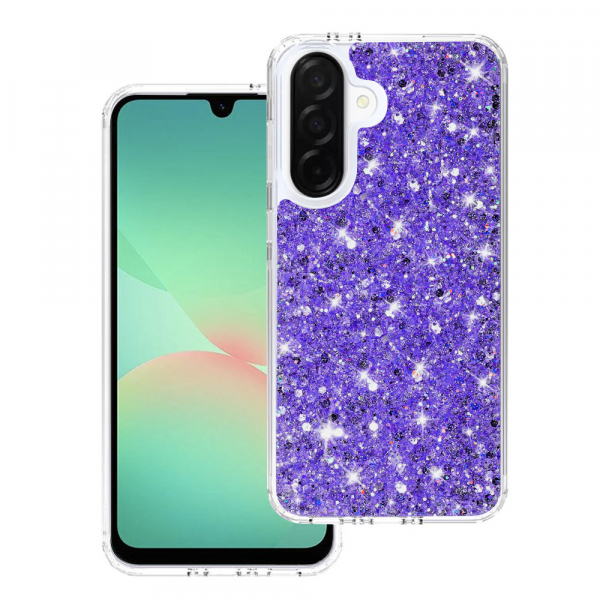 Husa pentru Samsung Galaxy A26 A266, Techsuit, Sparkly Glitter, Mov