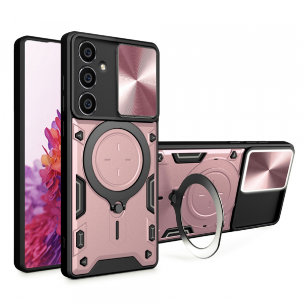 Husa pentru Samsung Galaxy A34 A346, Techsuit, CamGuard Pro, Roz Aurie
