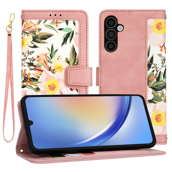 Husa pentru Samsung Galaxy A34 A346, Techsuit, FlipCraft, Roz