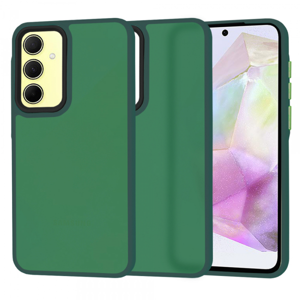 Husa pentru Samsung Galaxy A35 5G A356, Techsuit, HaloFrost, Verde
