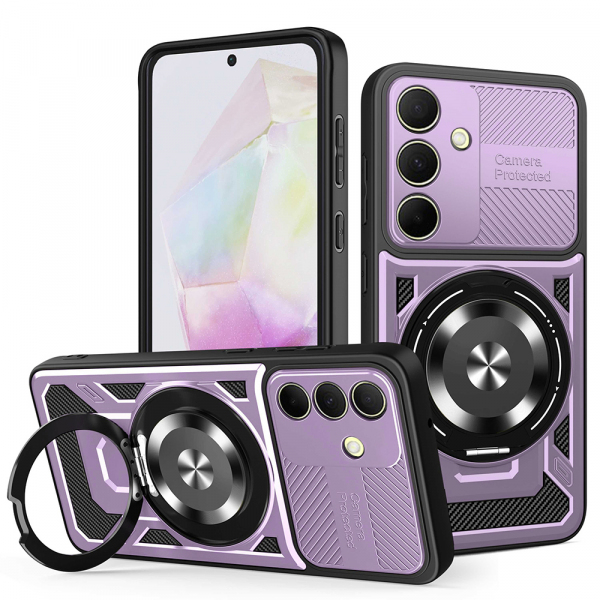 Husa pentru Samsung Galaxy A35 5G A356, Techsuit, RuggedCam, Mov