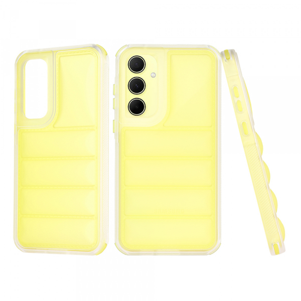 Husa pentru Samsung Galaxy A35 5G A356, Techsuit, Wave Shield, Galbena