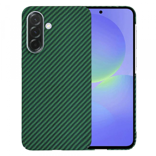Husa pentru Samsung Galaxy A36 A366, Techsuit, Carbonite FiberShell, Verde