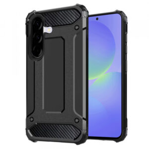 Husa pentru Samsung Galaxy A36 A366, Techsuit, Hybrid Armor, Neagra