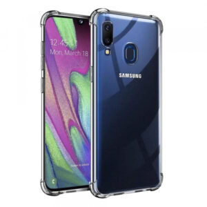 Husa pentru Samsung Galaxy A40 A405, Techsuit, Shockproof Clear, Transparenta