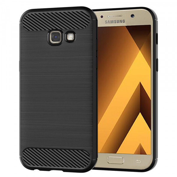 Husa pentru Samsung Galaxy A5 (2017) A520, Techsuit, Carbon, Neagra