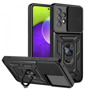 Husa pentru Samsung Galaxy A52s 5G A528 / A52 5G A526 / A52 A525, Techsuit, CamShield, Neagra