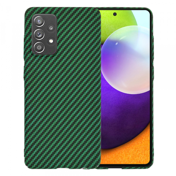Husa pentru Samsung Galaxy A52s 5G A528 / A52 5G A526 / A52 A525, Techsuit, Carbonite FiberShell, Verde