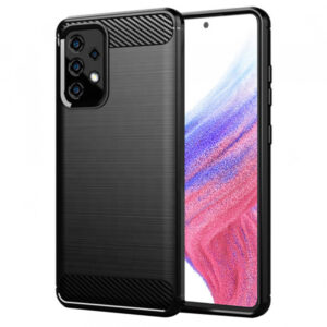 Husa pentru Samsung Galaxy A53 5G A536, Techsuit, Carbon, Neagra