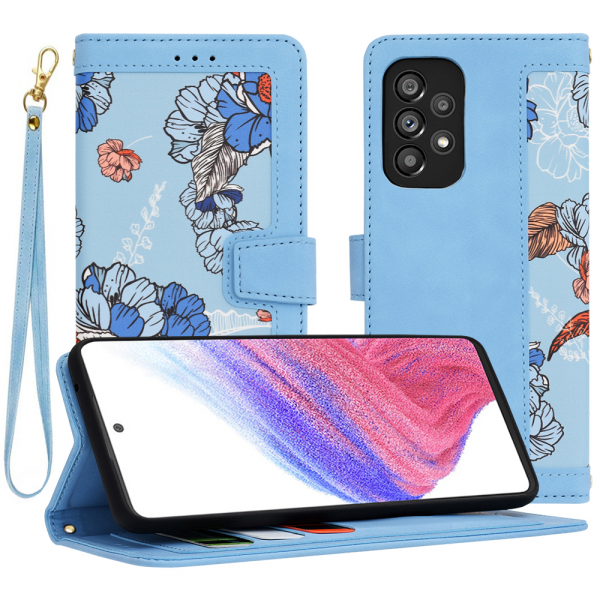 Husa pentru Samsung Galaxy A53 5G A536, Techsuit, FlipCraft, Bleu