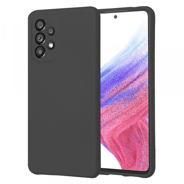 Husa pentru Samsung Galaxy A53 5G A536, Techsuit, SoftFlex, Neagra