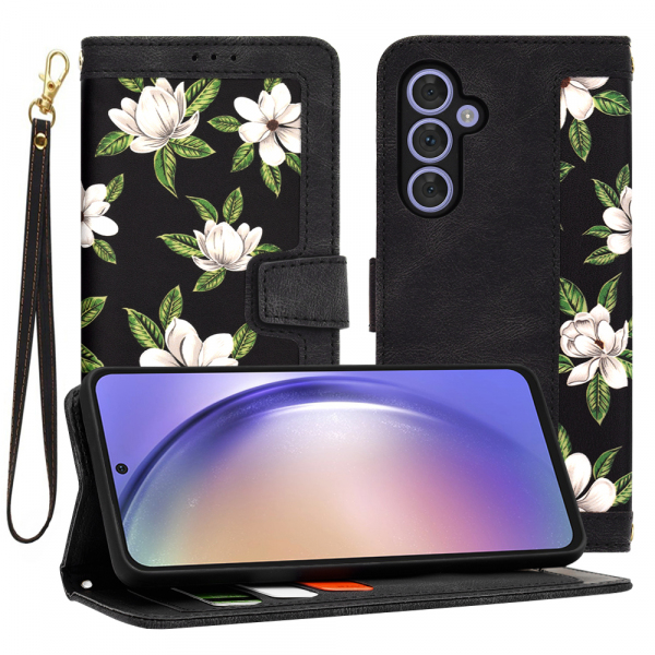 Husa pentru Samsung Galaxy A54 A546, Techsuit, FlipCraft, Neagra