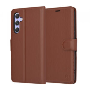 Husa pentru Samsung Galaxy A54 A546, Techsuit, Leather Folio, Maro