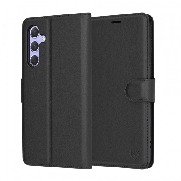 Husa pentru Samsung Galaxy A54 A546, Techsuit, Leather Folio, Neagra