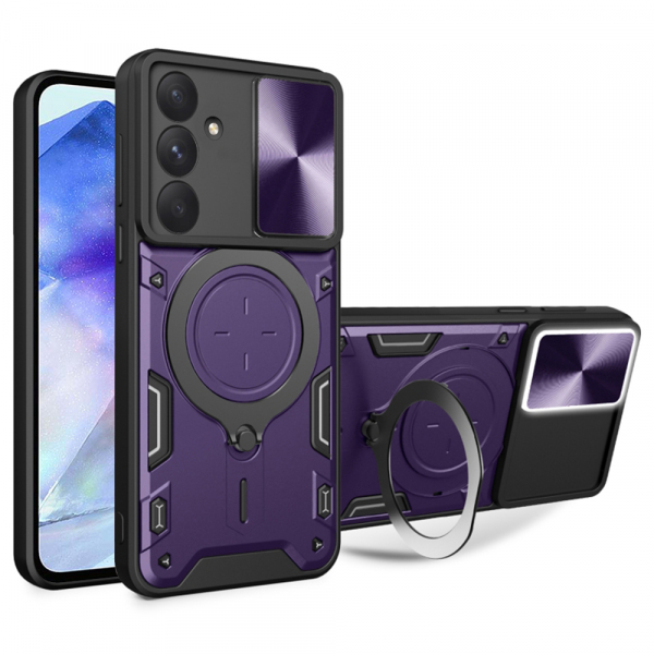 Husa pentru Samsung Galaxy A55 5G A556, Techsuit, CamGuard Pro, Mov