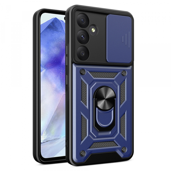 Husa pentru Samsung Galaxy A55 5G A556, Techsuit, CamShield, Albastra
