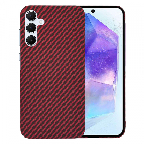 Husa pentru Samsung Galaxy A55 5G A556, Techsuit, Carbonite FiberShell, Rosie