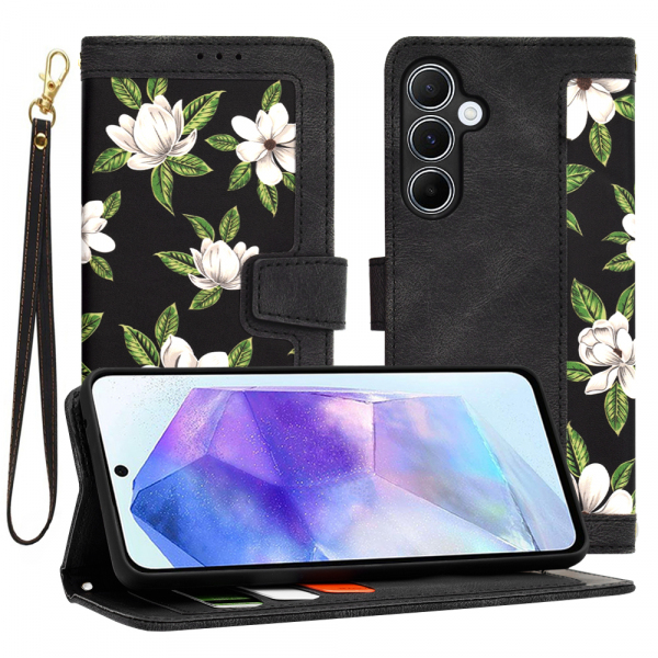 Husa pentru Samsung Galaxy A55 5G A556, Techsuit, FlipCraft, Neagra