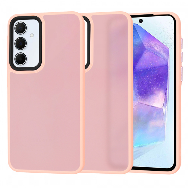 Husa pentru Samsung Galaxy A55 5G A556, Techsuit, HaloFrost, Roz
