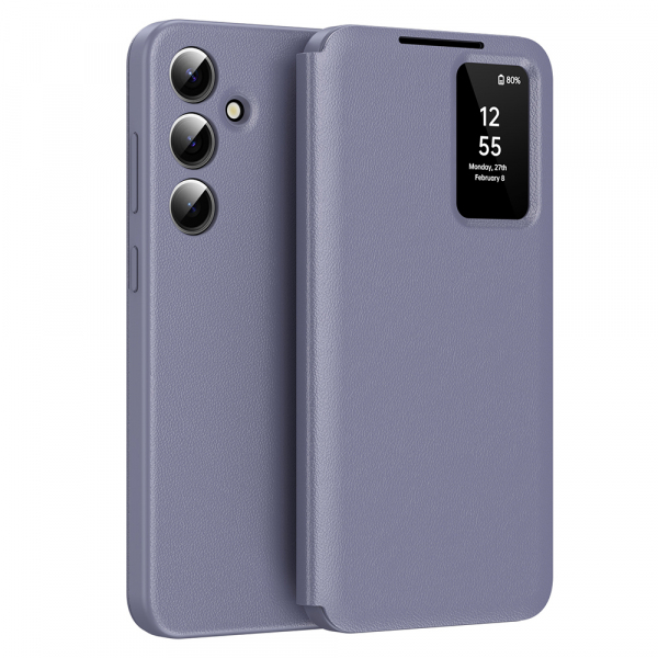 Husa pentru Samsung Galaxy A55 5G A556, Techsuit, SmartView, Mov