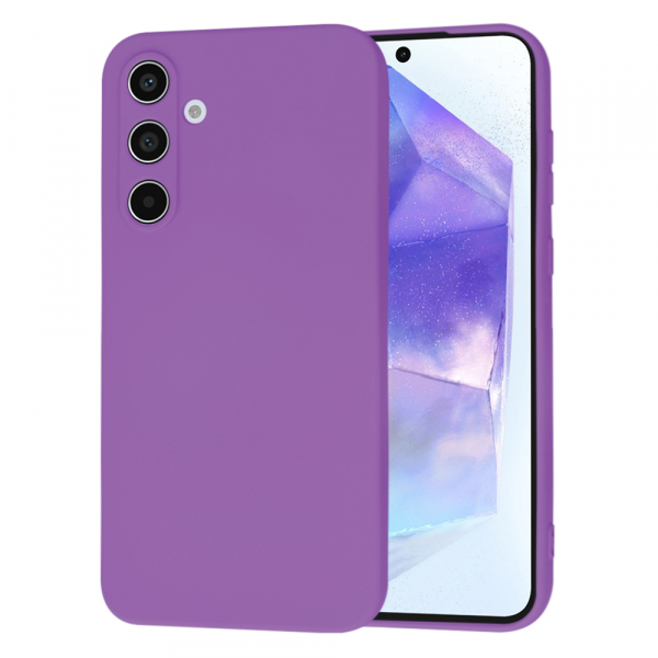 Husa pentru Samsung Galaxy A55 5G A556, Techsuit, SoftFlex, Mov
