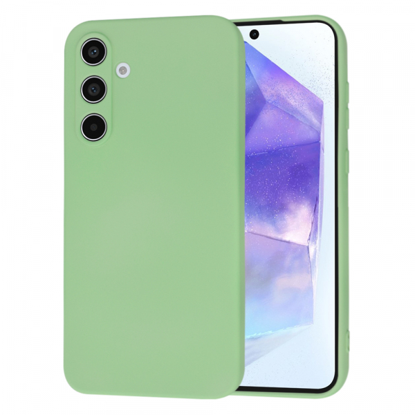 Husa pentru Samsung Galaxy A55 5G A556, Techsuit, SoftFlex, Verde Deschis