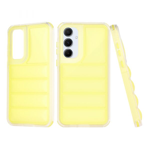 Husa pentru Samsung Galaxy A55 5G A556, Techsuit, Wave Shield, Galbena