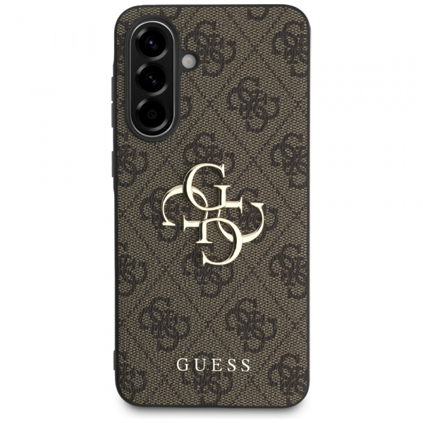 Husa pentru Samsung Galaxy A56 A566, Guess, 4G Big Logo, Maro