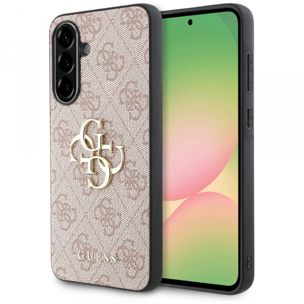 Husa pentru Samsung Galaxy A56 A566, Guess, 4G Big Logo, Roz