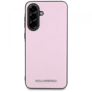 Husa pentru Samsung Galaxy A56 A566, Karl Lagerfeld, Saffiano Metal Logo, Roz