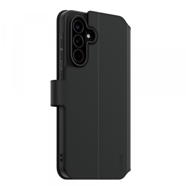 Husa pentru Samsung Galaxy A56 A566, PanzerGlass, Care Feature Kickstand Wallet, Neagra
