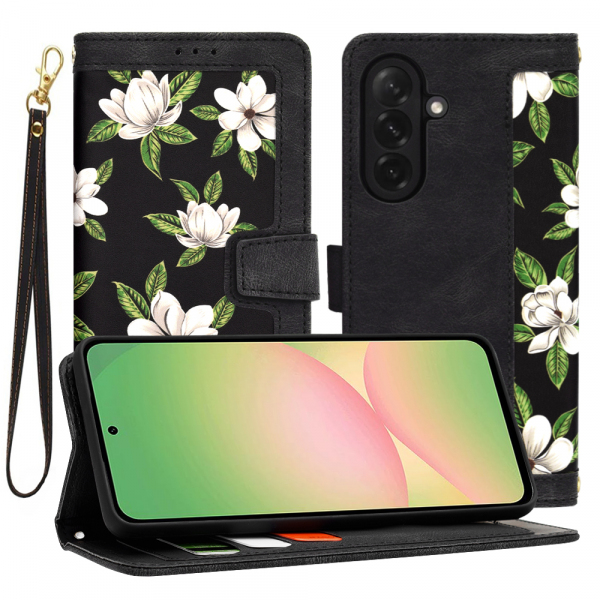 Husa pentru Samsung Galaxy A56 A566, Techsuit, FlipCraft, Neagra