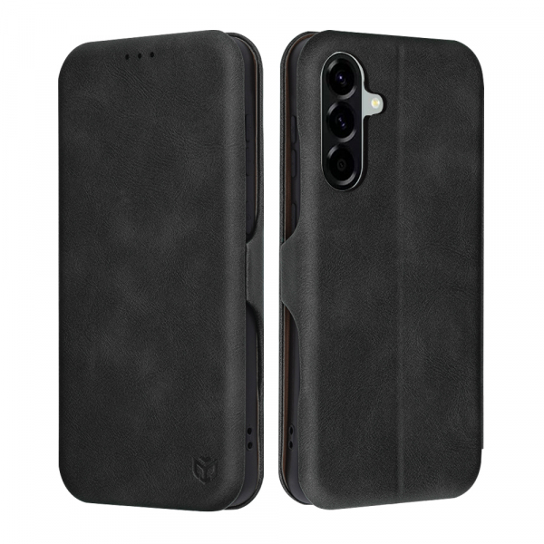 Husa pentru Samsung Galaxy A56 A566, Techsuit, Safe Wallet Plus, Neagra